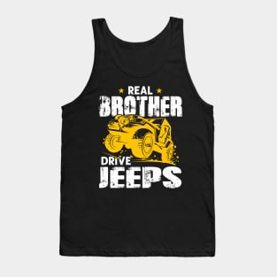 Real Brothers Drive Jeeps Jeep Men/Women/Kid Jeeps Lover Tank Top